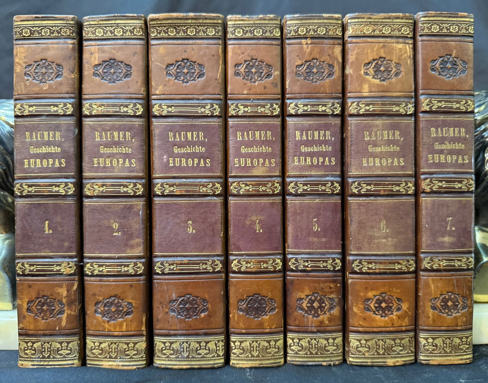 GESCHICHTE EUROPAS BY FRIEDRICH VON RAUMER, 7 VOLUMES, 1832 (1 of 5)