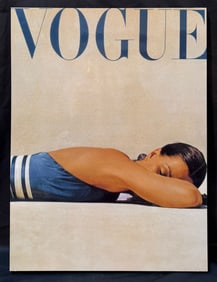 VOGUE MAGAZINE COVER JUNE 1 st 1947 WOOD PRINT BY JOHN RAWLINGS (1912-1970), 18IN x 24IN (46cm x