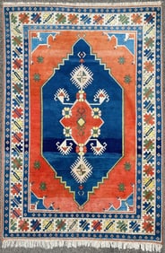 KAZAK CAUCASIAN HAND KNOTTED RUG, 7.8 x 11.2 (234cm x 340cm)