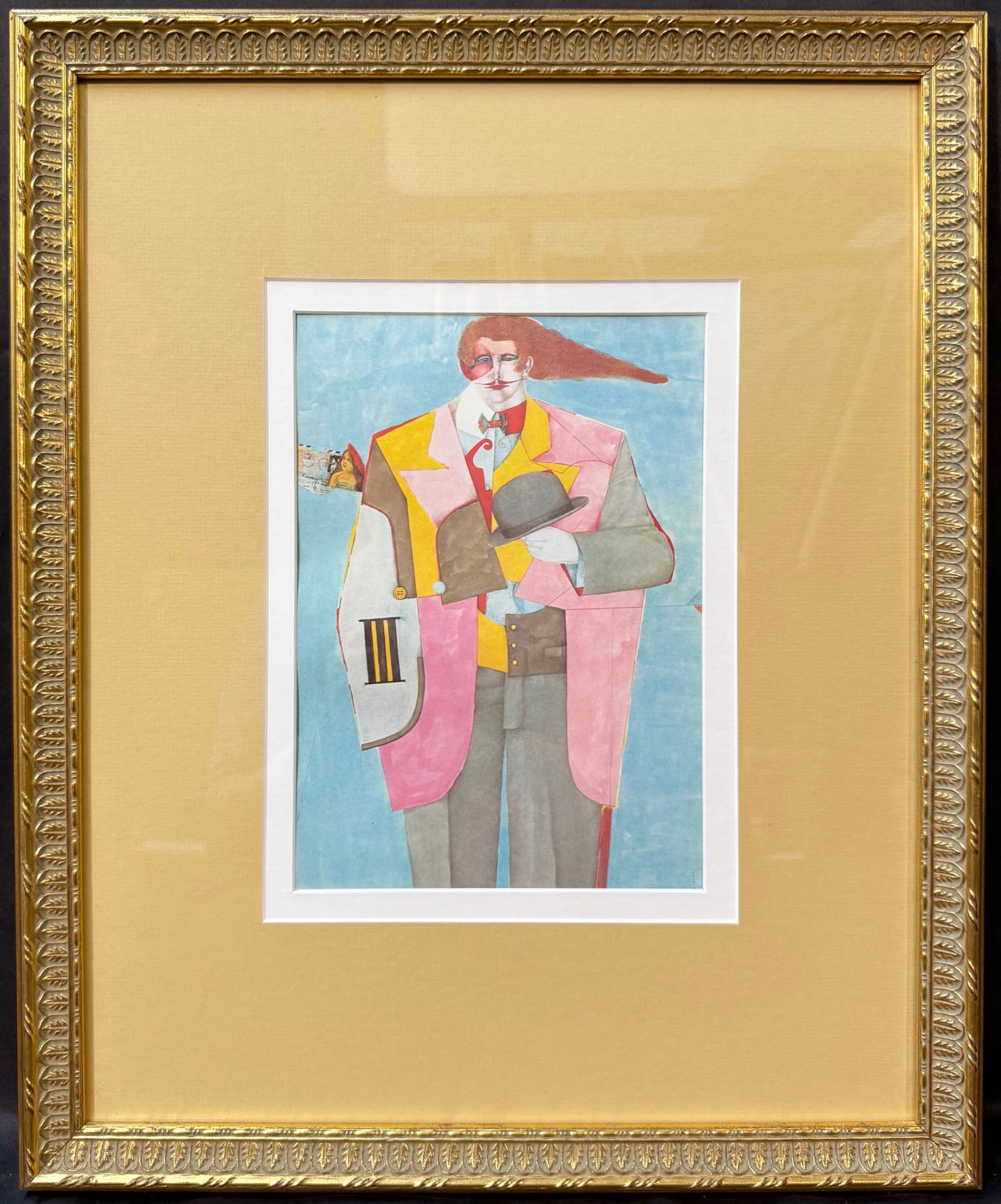 RICHARD LINDNER (1901-1978) ORIGINAL LITHOGRAPH TITLED LETTER FROM NEW YORK, 16.5IN x 20IN (42cm x: Richard Lindner (1901-1978) original lithograph titled Letter From New York. This piece is after the original which was produced in 1975 and is now in a private collection. This lithograph was produce