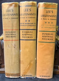 LEE’S LIEUTENANTS BY DOUGLAS SOUTHALL FREEMAN, 3 VOLUMES, 1943-1946