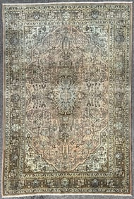 ANTIQUE PERSIAN SERAPI HAND KNOTTED RUG, 6.5 x 9.6 (196cm x 290cm)