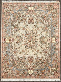 SIGNED FRENCH STYLE AUBUSSON HAND KNOTTED  RUG WITH 200+ KPSI, 9.0 x 11.11 (274cm x 363cm)