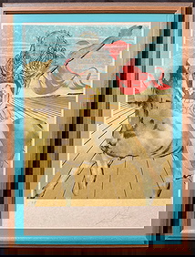 SALVADOR DALI (1904-1989) HAND SIGNED, LIMITED EDITION ARTIST’S PROOF LITHOGRAPH TITLED CHEVALIER First Image