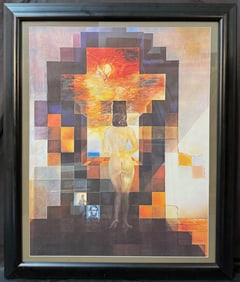 SALVADOR DALI (1904-1989) LITHOGRAPH TITLED LINCOLN IN DALIVISION, 30.5IN x 37IN (78cm x 94cm)