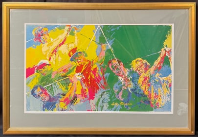 LEROY NEIMAN (1921-2012) LITHOGRAPH TITLED LEGENDS OF GOLF, 29IN X 42IN (74cm x 107cm)