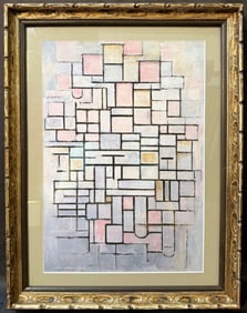 PIET MONDRIAN (1872-1944) LITHOGRAPH TITLED COMPOSITION 6, 16IN x 20.5IN (41cm x 52cm)