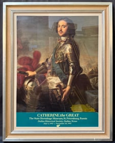 JEAN MARC NATTIER (1685-1766) ORIGINAL ART EXHIBITION POSTER FOR THE CATHERINE THE GREAT EXHIBIT,