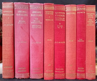 THE LOEB CLASSICAL LIBRARY BY HARVARD UNIVERSITY, AMMIANUS MARCELLINUS, QUINTUS CURTIUS, SALLUST,