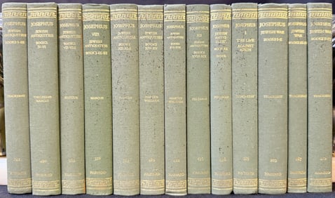 THE LOEB CLASSICAL LIBRARY BY HARVARD UNIVERSITY, JOSEPHUS, 13 VOLUMES