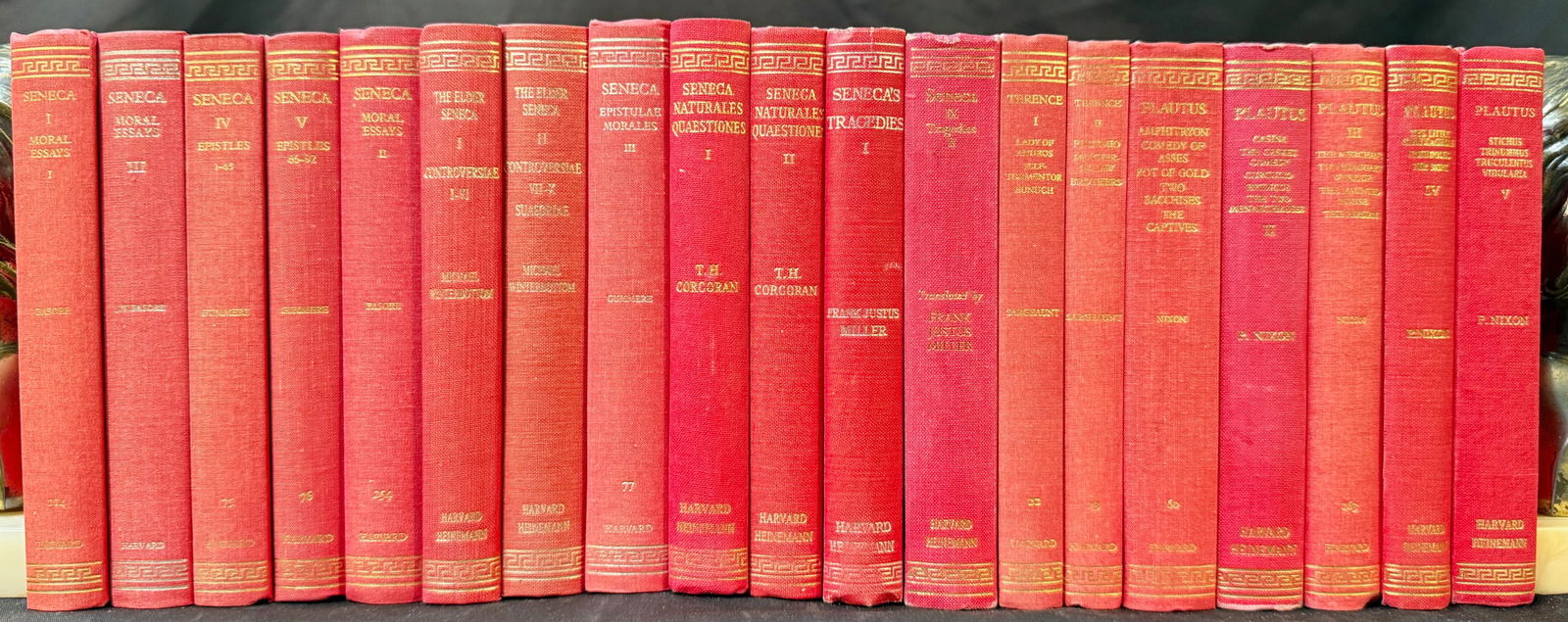 THE LOEB CLASSICAL LIBRARY BY HARVARD UNIVERSITY, ROMAN DRAMA-SENECA, PLAUTIUS, TERRENCE, 19 VOLUMES (1 of 8)