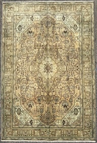 ANTIQUE PERSIAN SERAPI HAND KNOTTED RUG, 6.7 x 9.8 (201cm x 295cm)