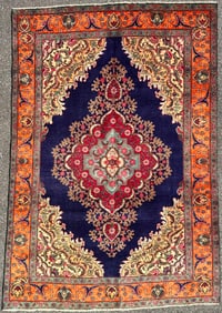 ANTIQUE PERSIAN TABRIZ HAND KNOTTED RUG, 6.10 x 9.0 (208cm x 274cm)