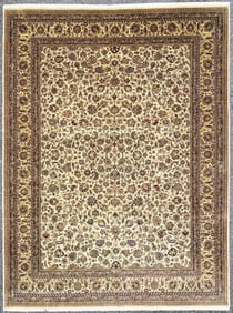 PERSIAN TABRIZ HAND KNOTTED RUG WITH 200+ KPSI, 8.8 x 12.5 (264cm x 378cm)