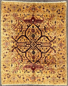 PESHAWAR HAND KNOTTED RUG, 7.11 x 9.10 (241cm x 300cm)
