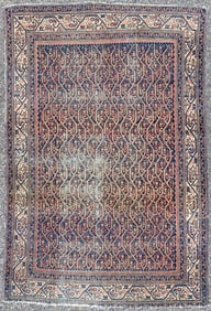 ANTIQUE PERSIAN SERAPI HAND KNOTTED RUG, 4.4 x 6.5 (132cm x 196cm)