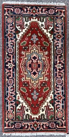 KAZAK HAND KNOTTED RUG, NEW, 2.0 x 4.0 (61cm x 122cm)