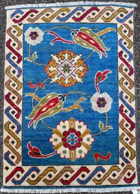 KAZAK HAND KNOTTED RUG, NEW, 2.0 x 2.10 (61cm x 86cm)