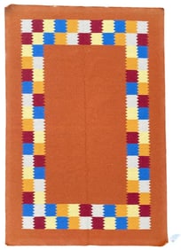 NEW QASHQAI KAZAK KILIM FLAT WEAVE HAND KNOTTED RUG, 4.6 x 7.8 (137cm x 231cm)