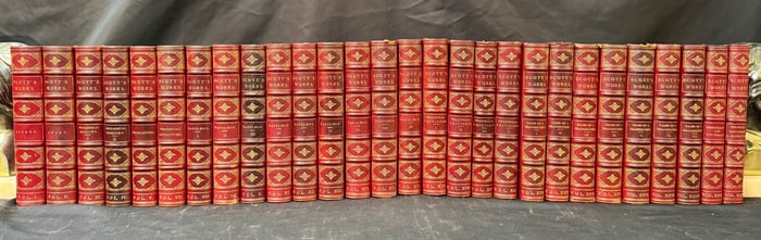 THE WORKS OF SIR WALTER SCOTT, 28 VOLUMES, 1834