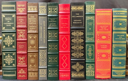 FRANKLIN LIBRARY BOOK SET, 10 VOLUMES, 1970S