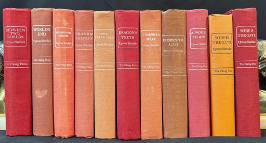 UPTON SINCLAIR BOOK SET, 11 VOLUMES, 1940-1949