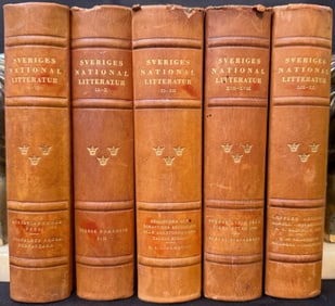SVERIGES NATIONAL LITERATURE, 5 VOLUMES, 1925