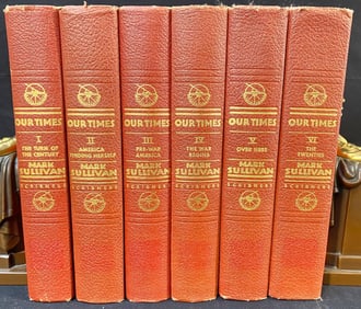 OUR TIMES BY MARK SULLIVAN - 6 VOLUMES – 1937