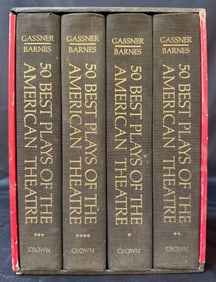 50 BEST PLAYS OF THE AMERICAN THEATRE, 4 VOLUME BOX SET BY CLIVE BARNES, 1969