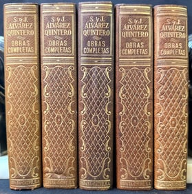 OBRAS COMPLETAS DE S. Y J. ALVAREZ QUINTERO, 5 VOLUMES, 1967