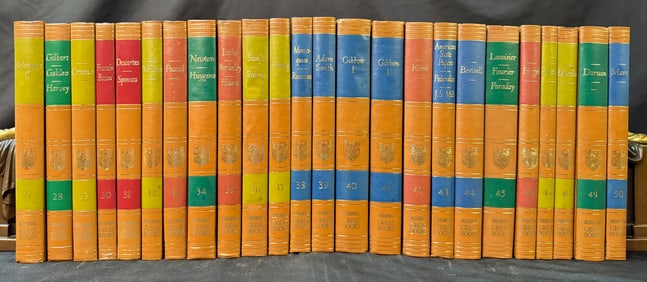 GREAT BOOKS OF THE WESTERN WORLD BY THE UNIVERSITY OF CHICAGO, ENCYCLOPEDIA BRITANNICA, 24 VOLUMES,