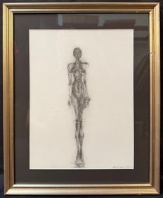 ALBERTO GIACOMETTI (1901-1966) ORIGINAL LITHOGRAPH TITLED FIGUR, 13IN X 16IN (33cm x 41cm)