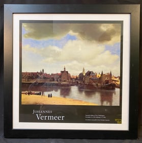 JOHANNES VERMEER (1632-1675) ORIGINAL NATIONAL GALLERY EXHIBIT POSTER FOR HIS 1995-1996 EXHIBIT,