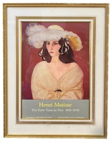 ORIGINAL HENRI MATISSE (1869-1954) NATIONAL GALLERY OF ART EXHIBITION POSTER, THE EARLY YEARS IN