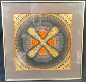 ORIGINAL OTTO STEINERT (1915-1978) LIMITED EDITION LITHOGRAPH, HAND SIGNED - MEASURES 28IN x 28IN