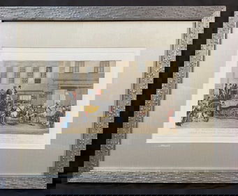 GEORGE HAVELL (1789-1839) ORIGINAL ETCHING AND AQUATINT TITLED THE BLENHEIM, LEAVING THE STAR HOTEL,