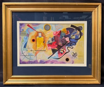 WASSILY KANDINSKY (1866-1944) LITHOGRAPH TITLED YELLOW RED BLUE, 19.5IN x 23.5IN (49cm x 59cm)