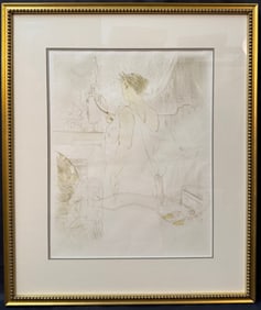 HENRI DE TOULOUSE-LAUTREC (1864-1901) LITHOGRAPH TITLED FEMME A GLACE, 20.5IN x 24IN (52cm x 61cm)