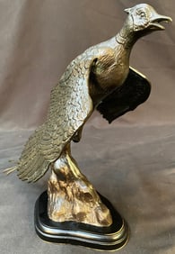 BRONZE STATUE OF A BIRD, 10.75IN (27cm)