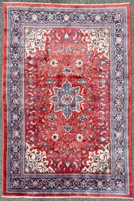 ANTIQUE PERSIAN NAJAFABAD HAND KNOTTED RUG, 7.2 x 10.6 (218cm x 320cm)