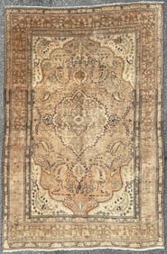 ANTIQUE PERSIAN TABRIZ HAND KNOTTED RUG, 6.5 x 9.8 (196cm x 295cm)