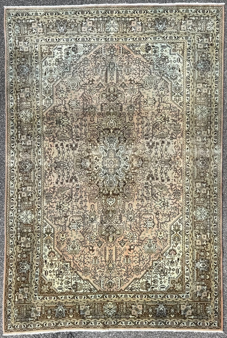 ANTIQUE PERSIAN SERAPI HAND KNOTTED RUG, 6.5 x 9.6 (196cm x 290cm) (1 of 5)