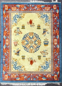 ART DECO HAND KNOTTED RUG, 9.1 x 12.7 (277cm x 384cm)