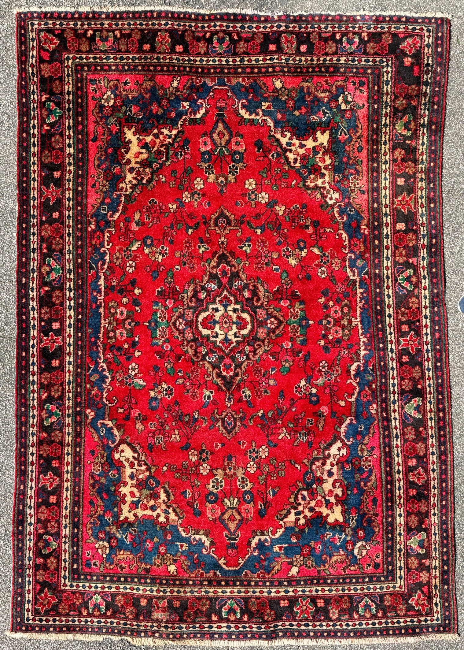 ANTIQUE PERSIAN LILIHAN HAND KNOTTED RUG, 6.10 x 9.10 (178cm x 300cm) (1 of 5)