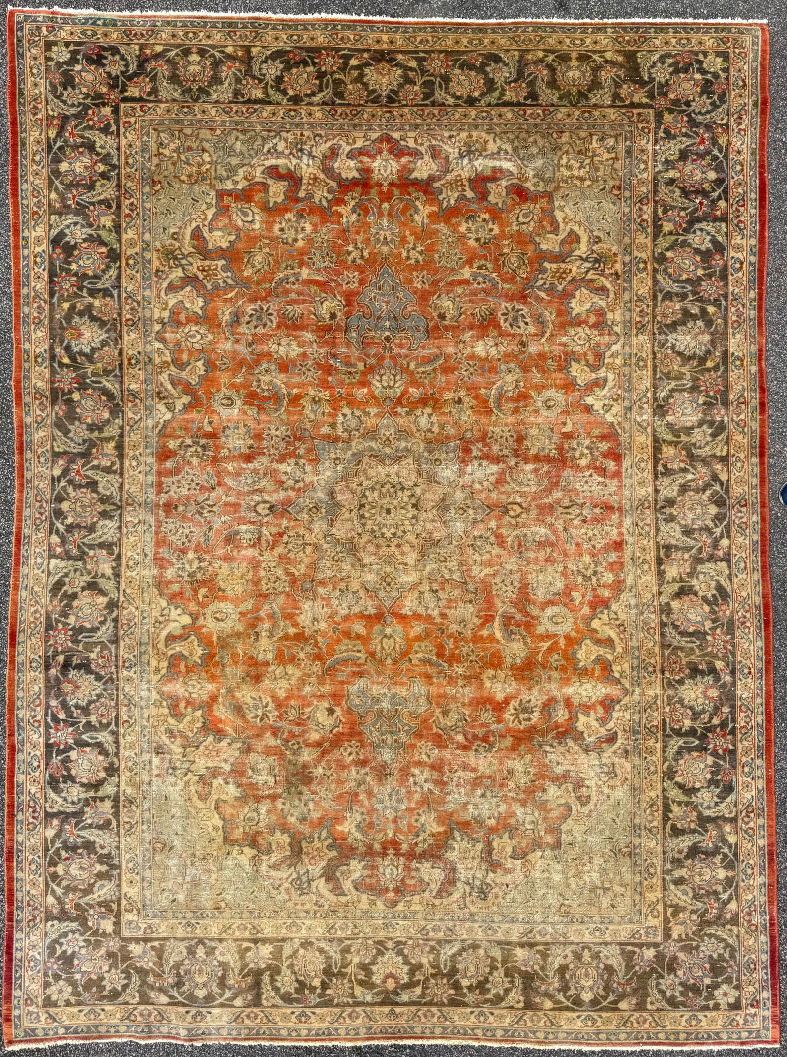 ANTIQUE PERSIAN ISFAHAN HAND KNOTTED RUG, 9.6 x 13.0 (290cm x 396cm) (1 of 7)