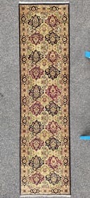 JAIPUR HAND KNOTTED WOOL RUNNER, 2.7 x 9.8 (79cm x 295cm)