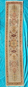PERSIAN KERMAN HAND KNOTTED RUNNER, 2.8 x 12.5 (81cm x 378cm)