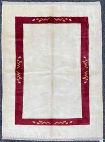 MODERN CAUCASIAN HAND KNOTTED RUG, NEW, 5.4 x 7.1 (163cm x 216cm)