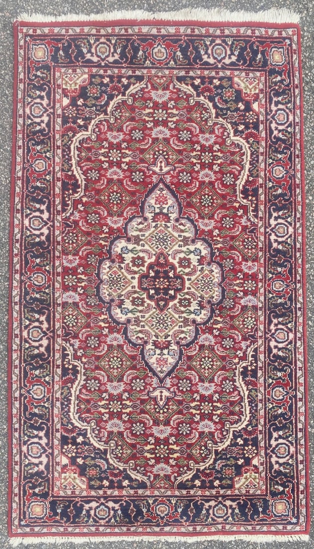 VINTAGE PERSIAN BIDJAR HAND KNOTTED RUG, 3.1 x 5.3 (94cm x 160cm) (1 of 5)