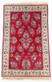 SAROUK HAND KNOTTED RUG – 3.11 x 6.3 (119cm x 191cm)